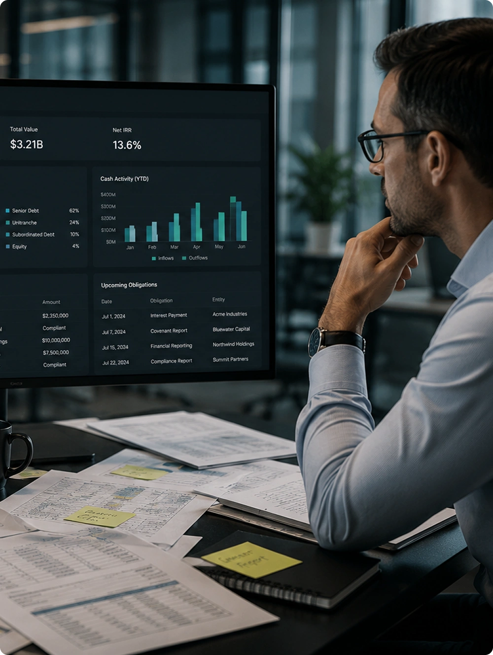 Private credit intelligence dashboard